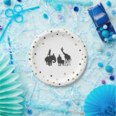 ジャングル動物の誕生日の紙皿のサファリの動物園 ペーパープレート (パーティー)