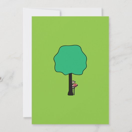 ジャングル動物の誕生日パーティーへの招待 – |いいえ。2| 招待状 (裏面)