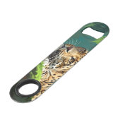 ジャングル動物アートに登場するリアルなヒョウ スピード栓抜き (裏面アングル)