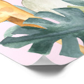 ジャングル動物ガールズベビーシャワーへようこそ ポスター (角)