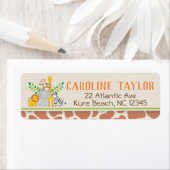 ジャングル動物サファリの友人ベビーシャワーラベル ラベル (インサイチュ)