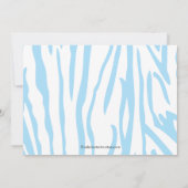 ジャングル動物サファリボーイベビーシャワー招待状 招待状 (裏面)