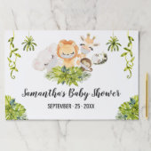 ジャングル動物ソーシャルディスタンスシャワーランチョンマット ペーパーパッド (インサイチュ)