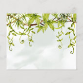 ジャングル動物タイムカプセルアドバイスベビーカード チラシ (裏面)