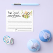 ジャングル動物タイムカプセルアドバイスベビーカード チラシ (シングル)