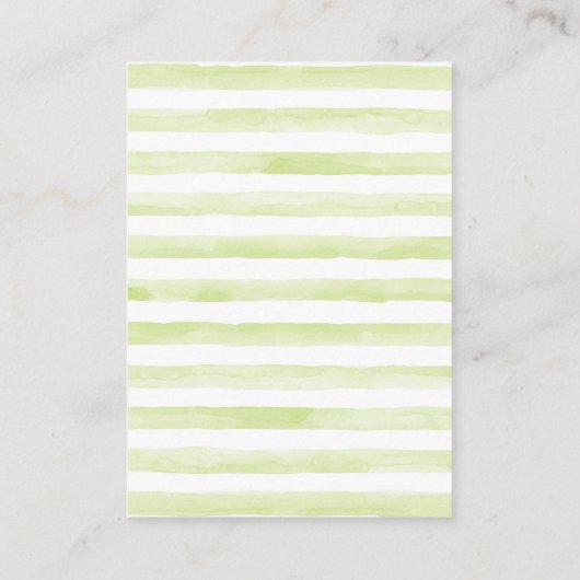 ジャングル動物ベビーシャワーギフトディスプレイシャワー エンクロージャーカード (裏面)