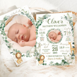 ジャングル動物ベビー誕生統計の写真のお知らせ