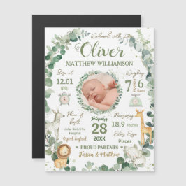 ジャングル動物ベビー誕生統計の写真のお知らせ