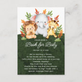 ジャングル動物ベビー エンクロージャーカード (正面)