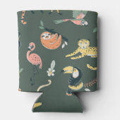 ジャングル動物ヴィンテージ動物相 缶クーラー (裏面)