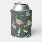 ジャングル動物ヴィンテージ動物相 缶クーラー (缶裏面)