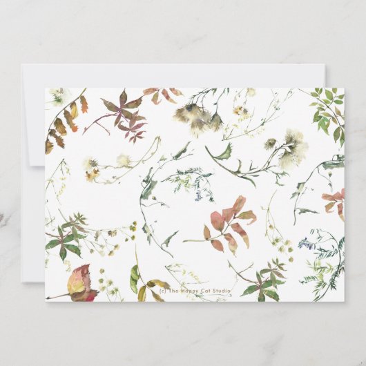 ジャングル動物男女兼用の赤ちゃんシャワーが郵便で 招待状 (裏面)