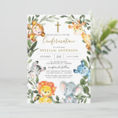 ジャングル動物確認招待状 招待状 (スタンド正面)