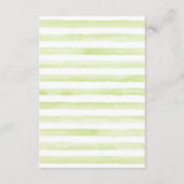 ジャングル動物赤ちゃんシャワーベビーカード帳 エンクロージャーカード (裏面)