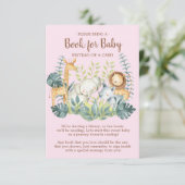 ジャングル動物赤ちゃんシャワーベビーカード帳 エンクロージャーカード (スタンド正面)