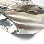 ジャングル動物,サファリ,ベビーシャワーへようこそ ポスター (角)