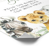 ジャングル動物，サファリ，ワイルドワン，モモモザバー ポスター (角)