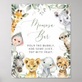 ジャングル動物，サファリ，ワイルドワン，モモモザバー ポスター (正面)