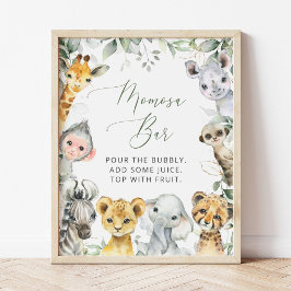 ジャングル動物,サファリ,ワイルドワン,モモモザバー ポスター