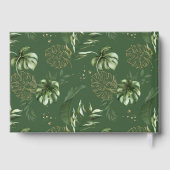 ジャングル動物，サファリ，ワイルドワン，最初の誕生日 ゲストブック (裏面)