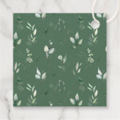 ジャングル動物，サファリ，花，最初の誕生日 フェイバータグ (裏面)