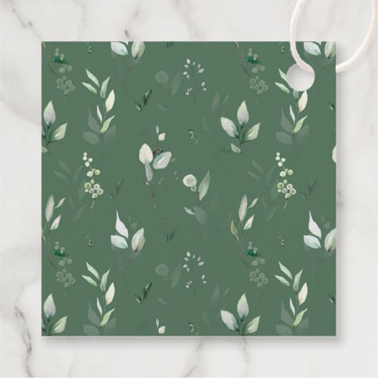 ジャングル動物,サファリ,花,最初の誕生日 フェイバータグ (裏面)