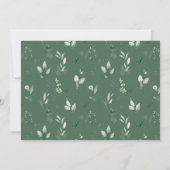 ジャングル動物，サファリ，花，最初の誕生日 招待状 (裏面)