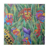 ジャングル動物 タイル (正面)