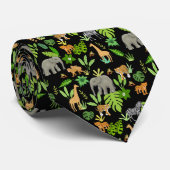 ジャングル動物 ネクタイ (ロール)