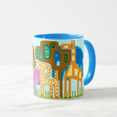 ジャングル動物 マグカップ (正面右)