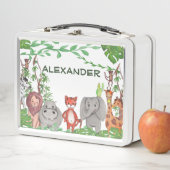 ジャングル動物 メタルランチボックス (インサイチュ)