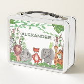 ジャングル動物 メタルランチボックス (裏面)