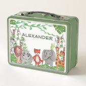 ジャングル動物 メタルランチボックス (裏面)