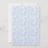 ジャングル名門私立校風のチノイスリートイレ結婚式招待状 招待状 (裏面)