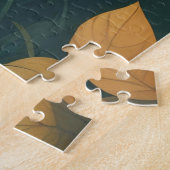 ジャングル威厳のあるワイルドライフエレガントアートの虎 ジグソーパズル (側面)