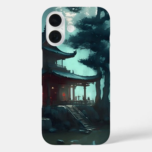 ジャングル寺院アドベンチャー – ファンタジー携帯カバー Case-Mate iPhoneケース (裏面)