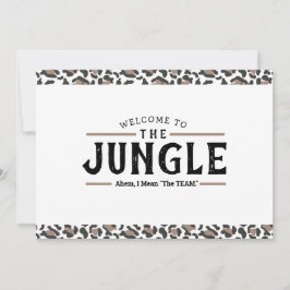 ジャングル従業員ウェルカムカードへようこそ カード