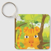 ジャングル怒に登場する可愛いタイガー漫画 キーホルダー (正面)