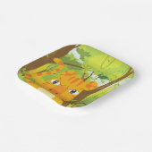 ジャングル怒に登場する可愛いタイガー漫画 ペーパープレート (傾斜あり)