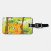 ジャングル怒に登場する可愛いタイガー漫画 ラゲッジタグ (正面横)