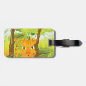 ジャングル怒に登場する可愛いタイガー漫画 ラゲッジタグ (裏面横)