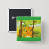 ジャングル怒に登場する可愛いタイガー漫画 缶バッジ (正面&裏面)