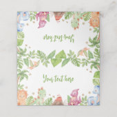 ジャングル恐竜誕生日フードテント プレイスカード (外部開封)