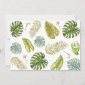 ジャングル恐竜1st誕生日招待状 招待状 (裏面)