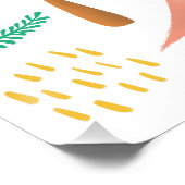 ジャングル恐竜Tレックス子供の誕生日ウェルカムサイン ポスター (コーナー)