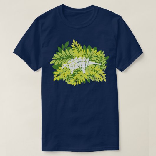 ジャングル折り紙アンキロザウルス Tシャツ (デザイン正面)