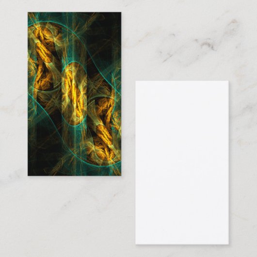 ジャングル抽象芸術アートビジネスカードの目 名刺 (正面/裏面)