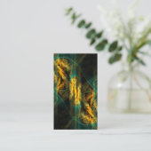 ジャングル抽象芸術アートビジネスカードの目 名刺 (スタンド正面)