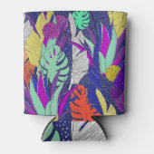 ジャングル振動:ヤシの葉パターン。 缶クーラー (正面)