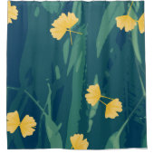 ジャングル柄のシャワーカーテン シャワーカーテン (正面)